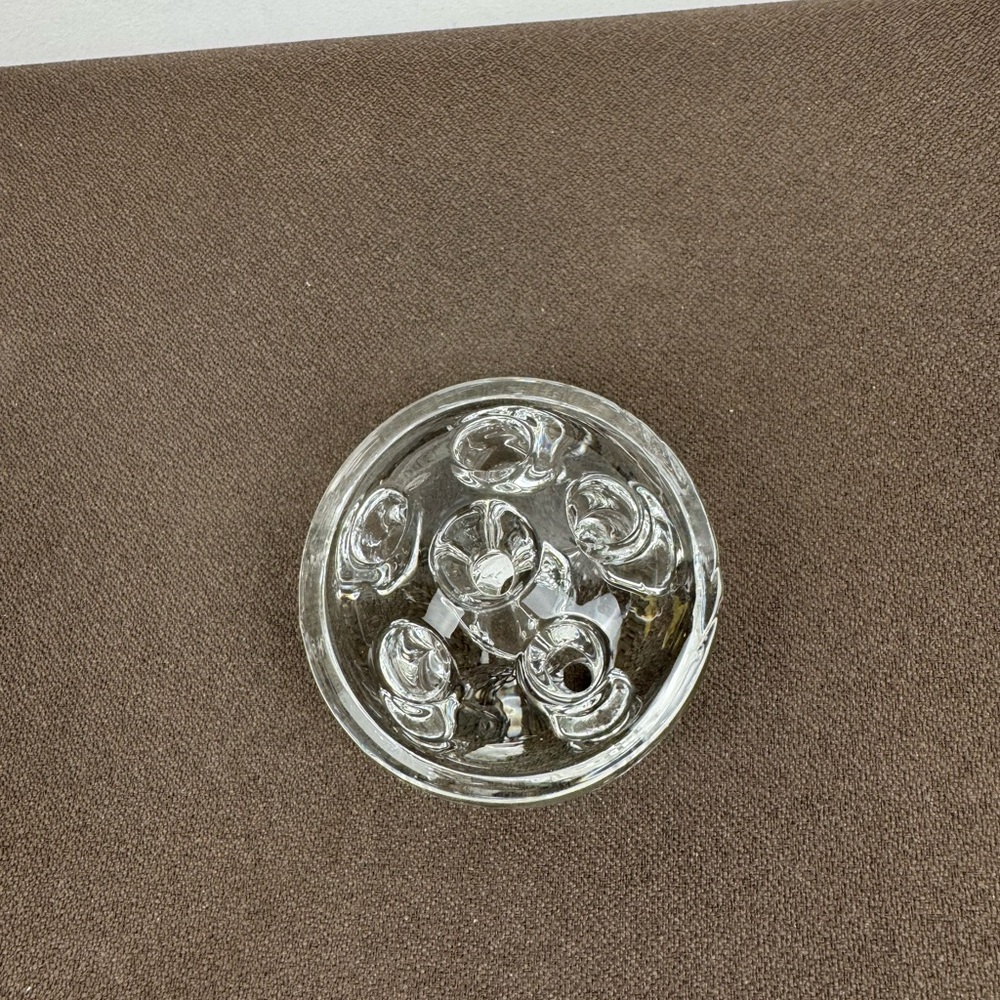 Elegant Glass Flower Frog